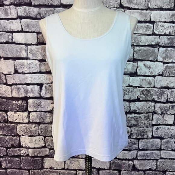 Chico's Tops - Chico's Ivory Sleeveless Tank Size L